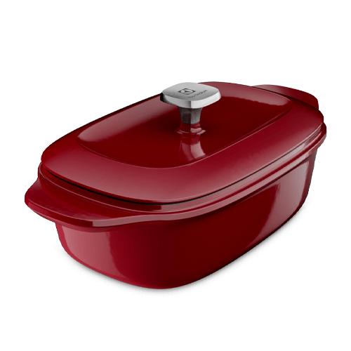 PANELA OVAL DE FERRO ESMALTADA 27CM